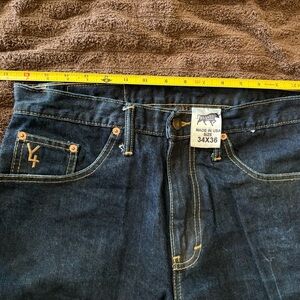 Premium Dark Blue Straight Jeans for Men 34x36